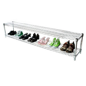 14"d x 14"h Chrome Wire Shelving w/ 2 Shelves