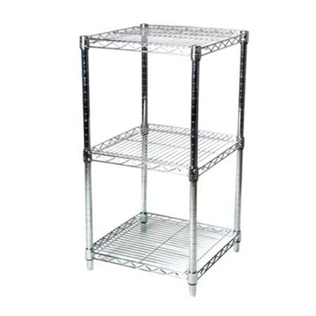 24"d x 34"h Wire Shelving w/ 3 Shelves