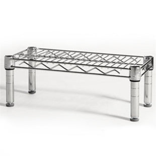 8"d x 6"h Chrome Wire Shelving w/ 1 Shelf