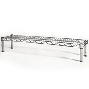 8"d x 6"h Chrome Wire Shelving w/ 1 Shelf