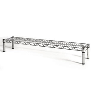 8"d x 6"h Chrome Wire Shelving w/ 1 Shelf