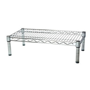 12"d x 6"h Chrome Wire Shelving w/ 1 Shelf