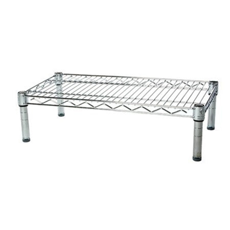 12"d x 6"h Chrome Wire Shelving w/ 1 Shelf