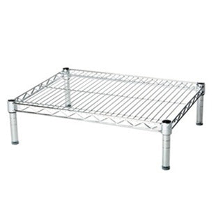 18"d x 6"h Chrome Wire Shelving w/ 1 Shelf