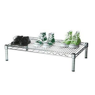 18"d x 6"h Chrome Wire Shelving w/ 1 Shelf