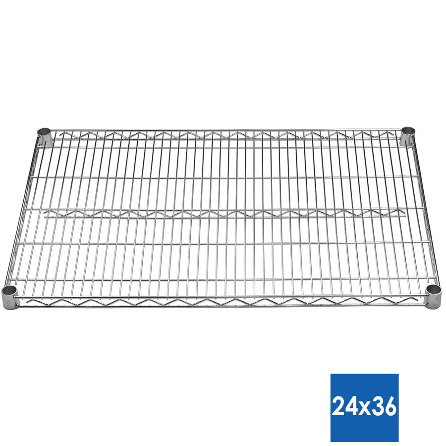 24"d x 36"w Chrome Wire Shelving w/ 5 Shelves