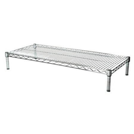 24"d x 6"h Chrome Wire Shelving w/ 1 Shelf