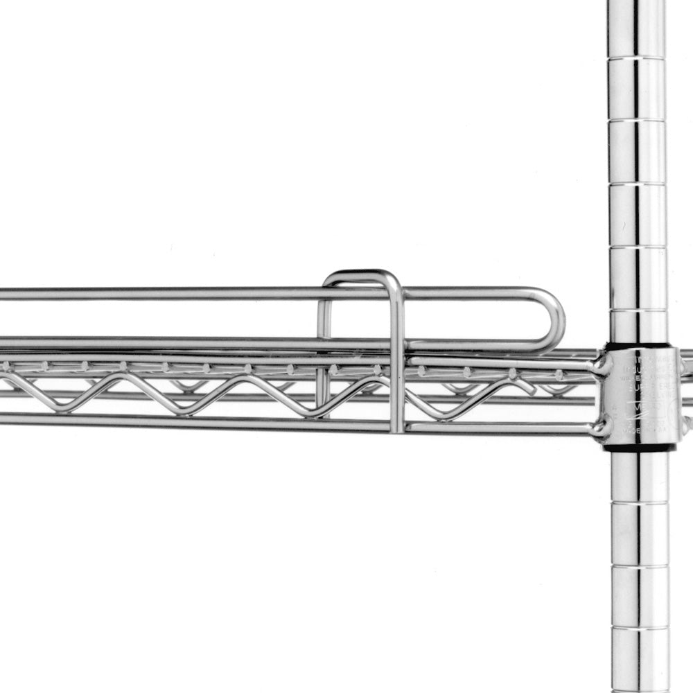 1"h Chrome Ledges for Wire Shelves