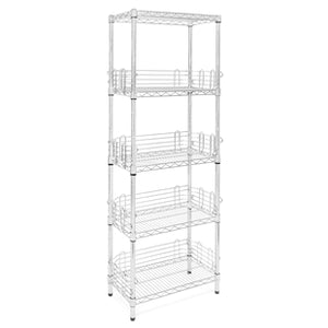 Chrome 5-Tier Storage Tower