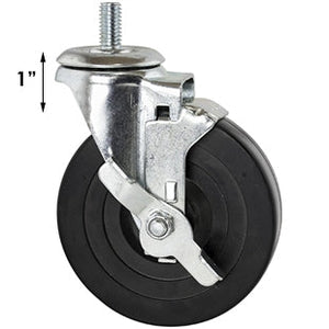 Rubber Threaded Casters