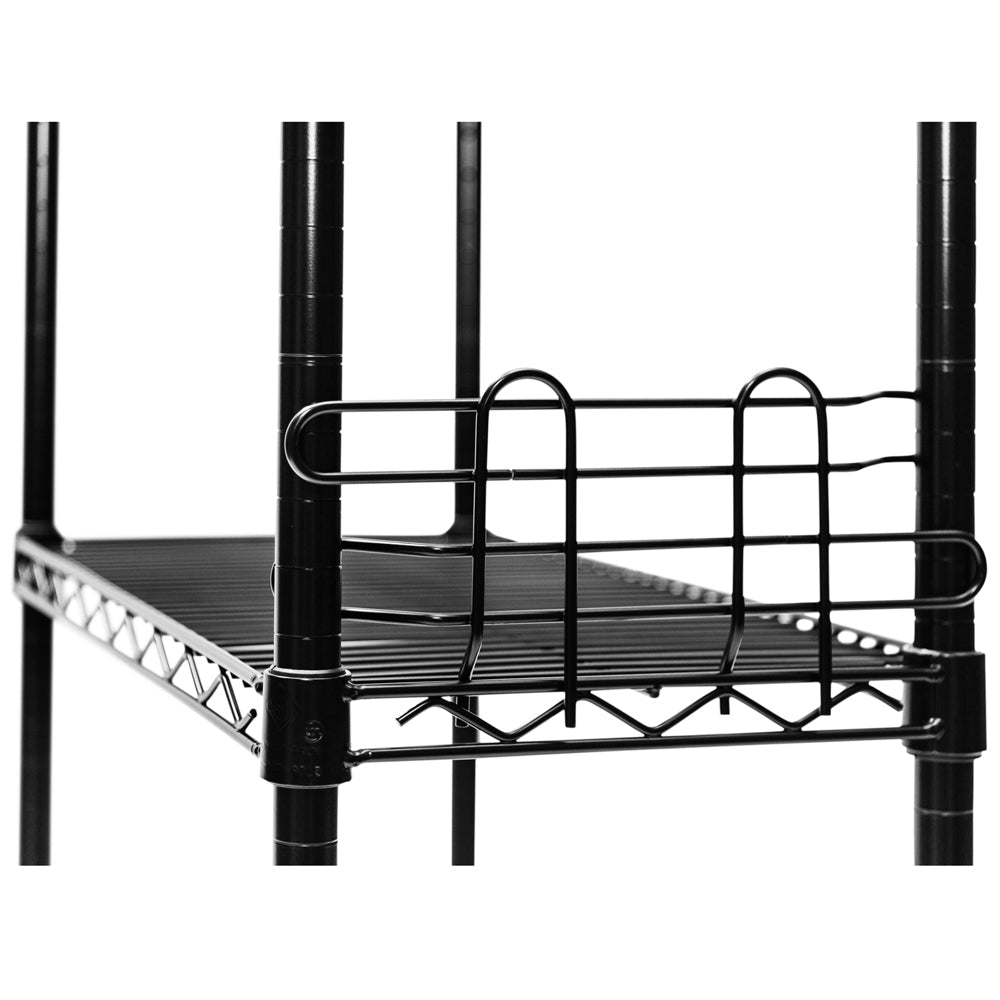 4"h Black Ledges for Wire Shelves