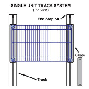 24"d x 72"w High-Density Mobile Wire Shelving - Single Wide