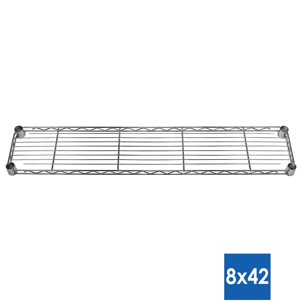 8"d Chrome Wire Shelves