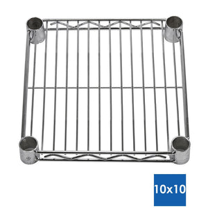 10"d Chrome Wire Shelves