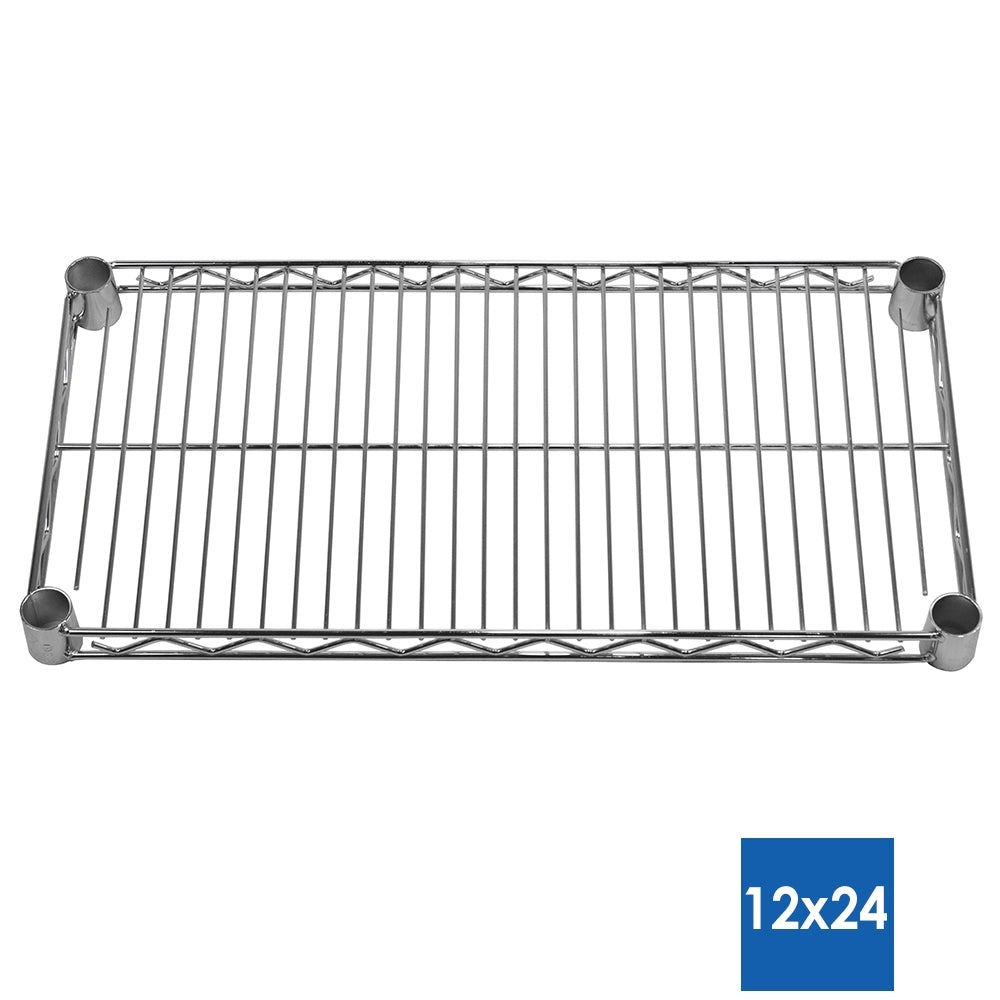 12"d Chrome Wire Shelves