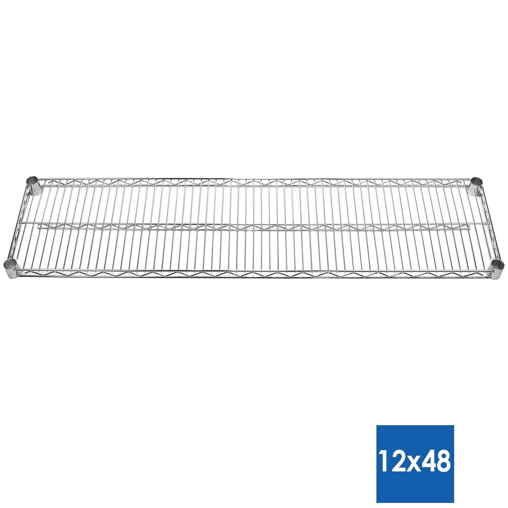 12"d Chrome Wire Shelves