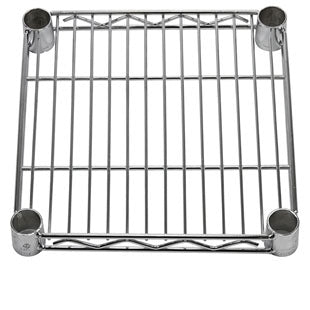 12"d Chrome Wire Shelves