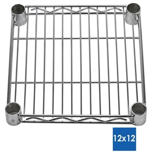 12"d Chrome Wire Shelves