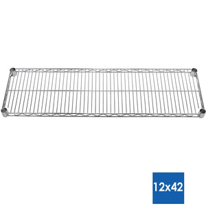 12"d Chrome Wire Shelves