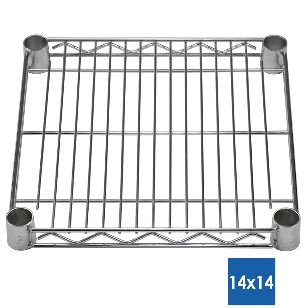 14"d Chrome Wire Shelves