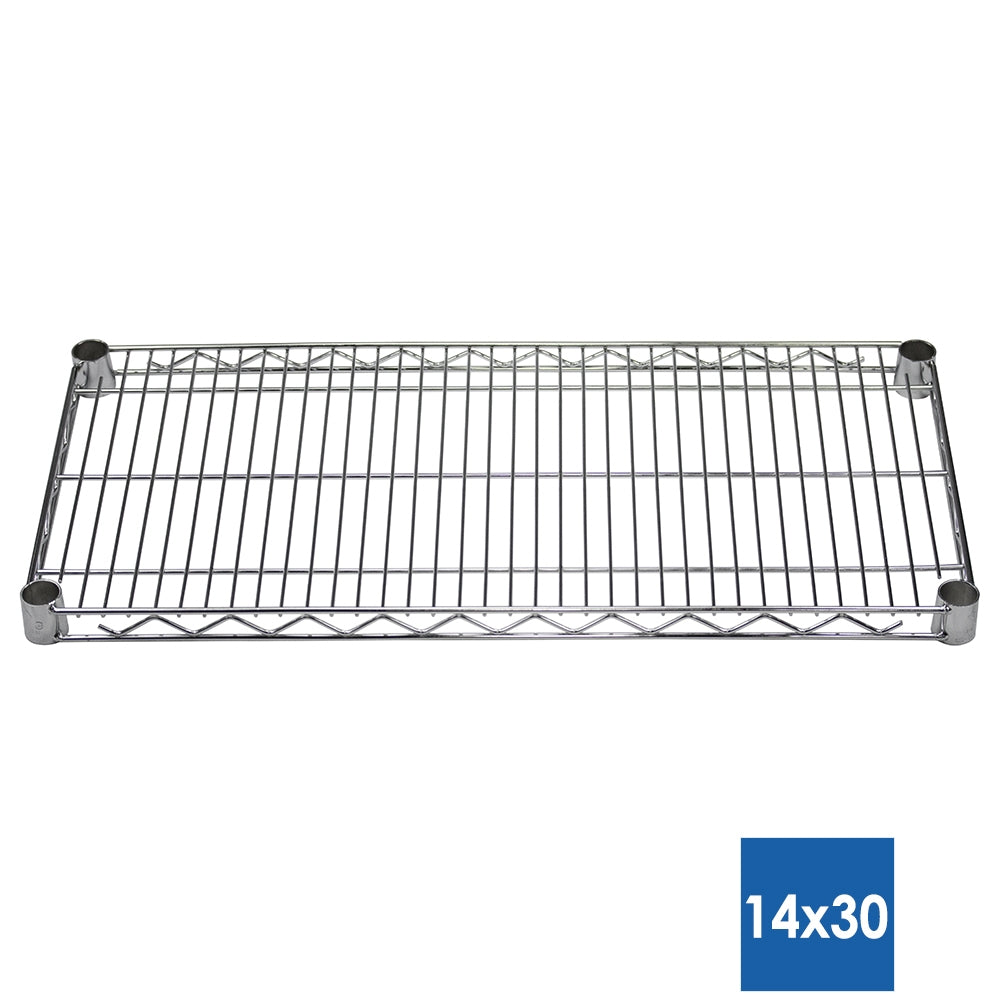 14"d Chrome Wire Shelves