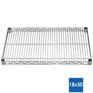 18"d Chrome Wire Shelves