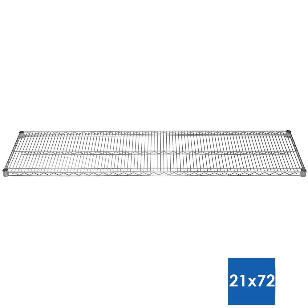 21"d x 72"w Chrome Wire Shelf (SI-S2172C)