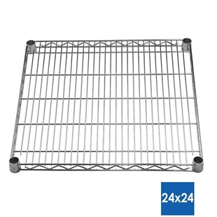 24"d Chrome Wire Shelves