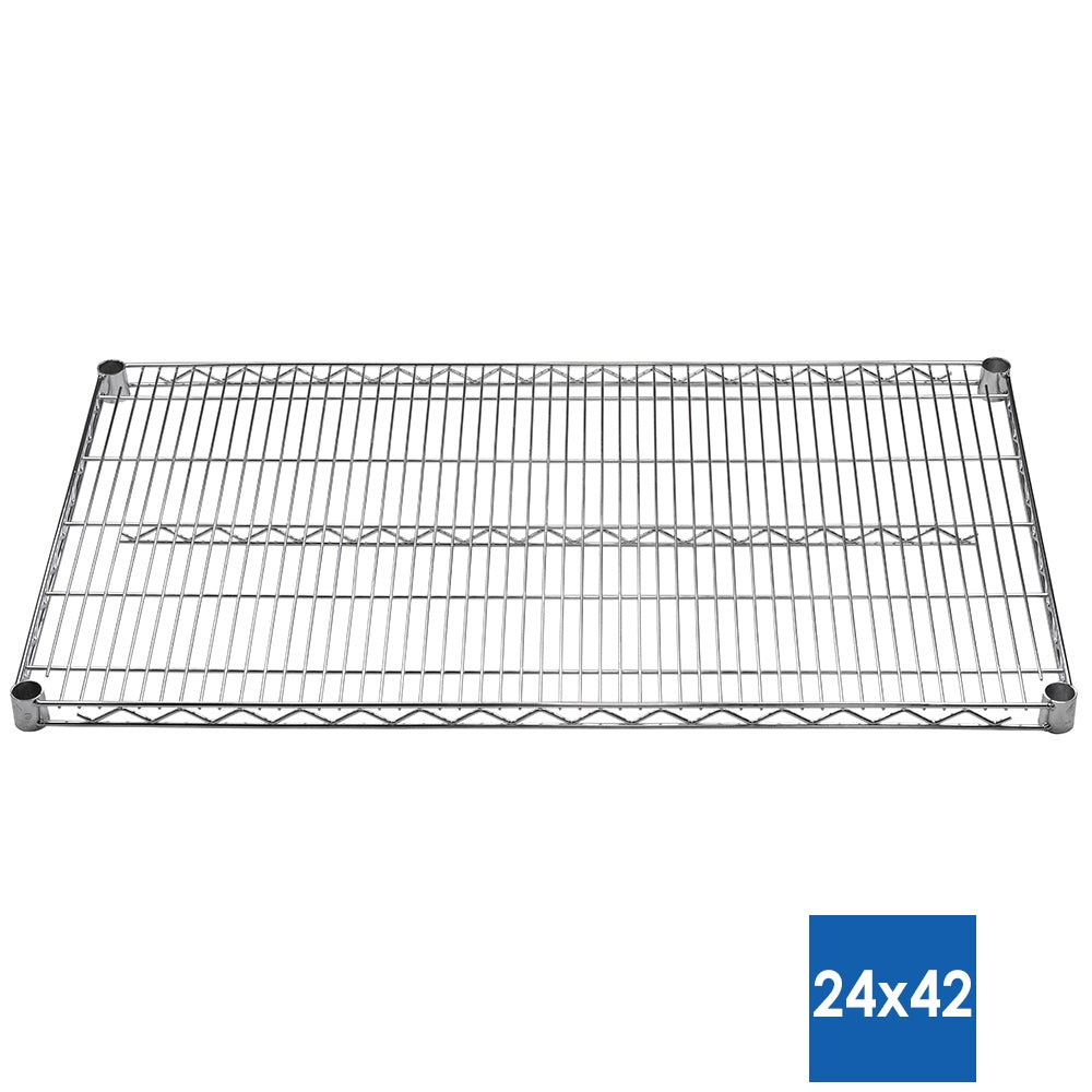 24"d Chrome Wire Shelves