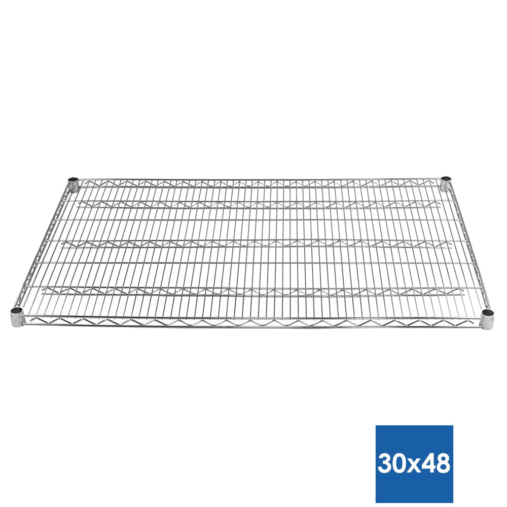 30"d Chrome Wire Shelves