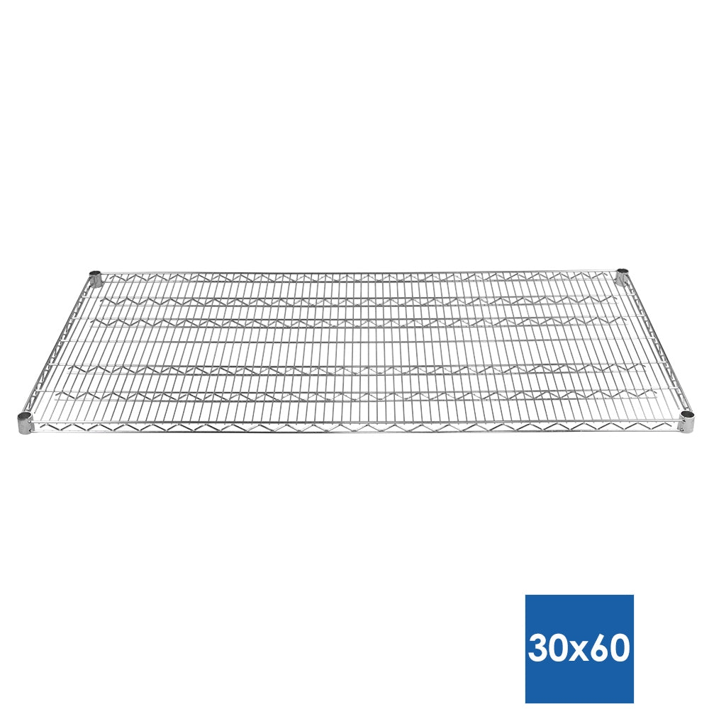 30"d Chrome Wire Shelves