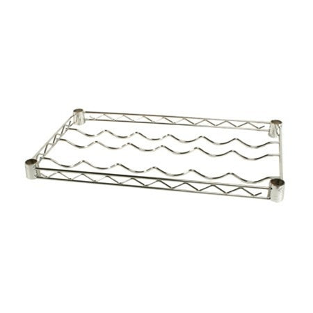 14"d Chrome Wine Rack Wire Shelves