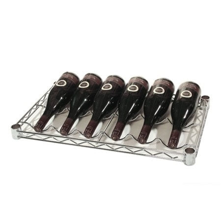 14"d Chrome Wine Rack Wire Shelves