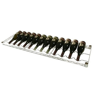 14"d Chrome Wine Rack Wire Shelves