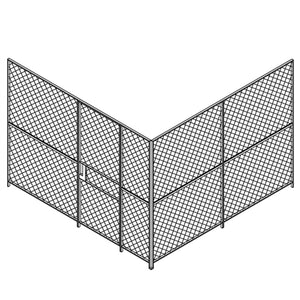 8'h 2-Sided Woven Wire Security Cages