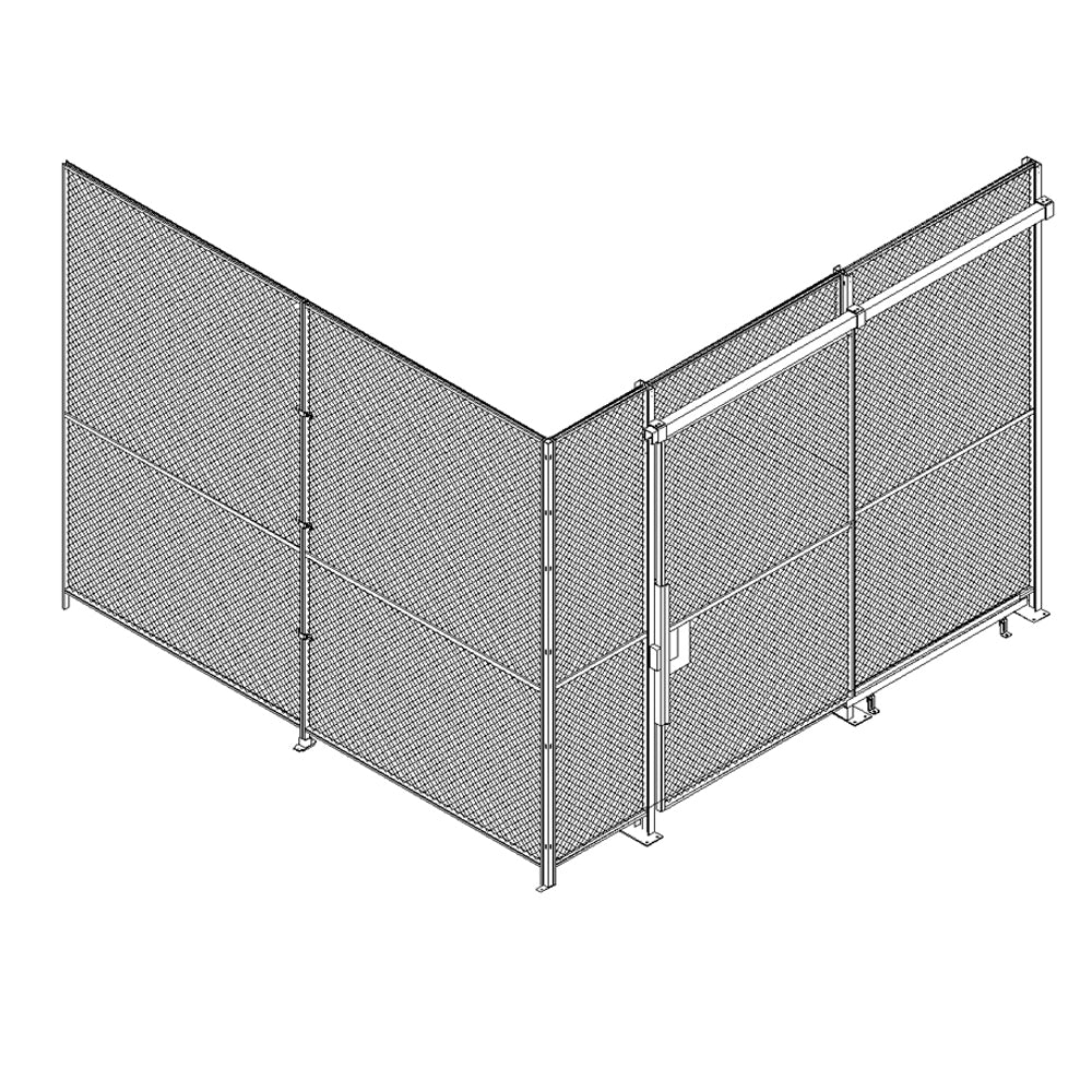 10'h 2-Sided Woven Wire Security Cages