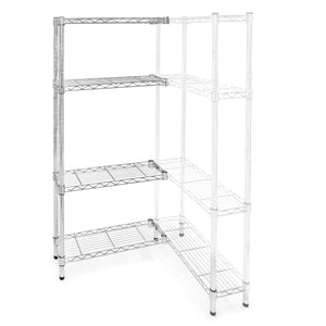 8"d x 18"w Wire Shelving Add-On Units w/ 4 Shelves