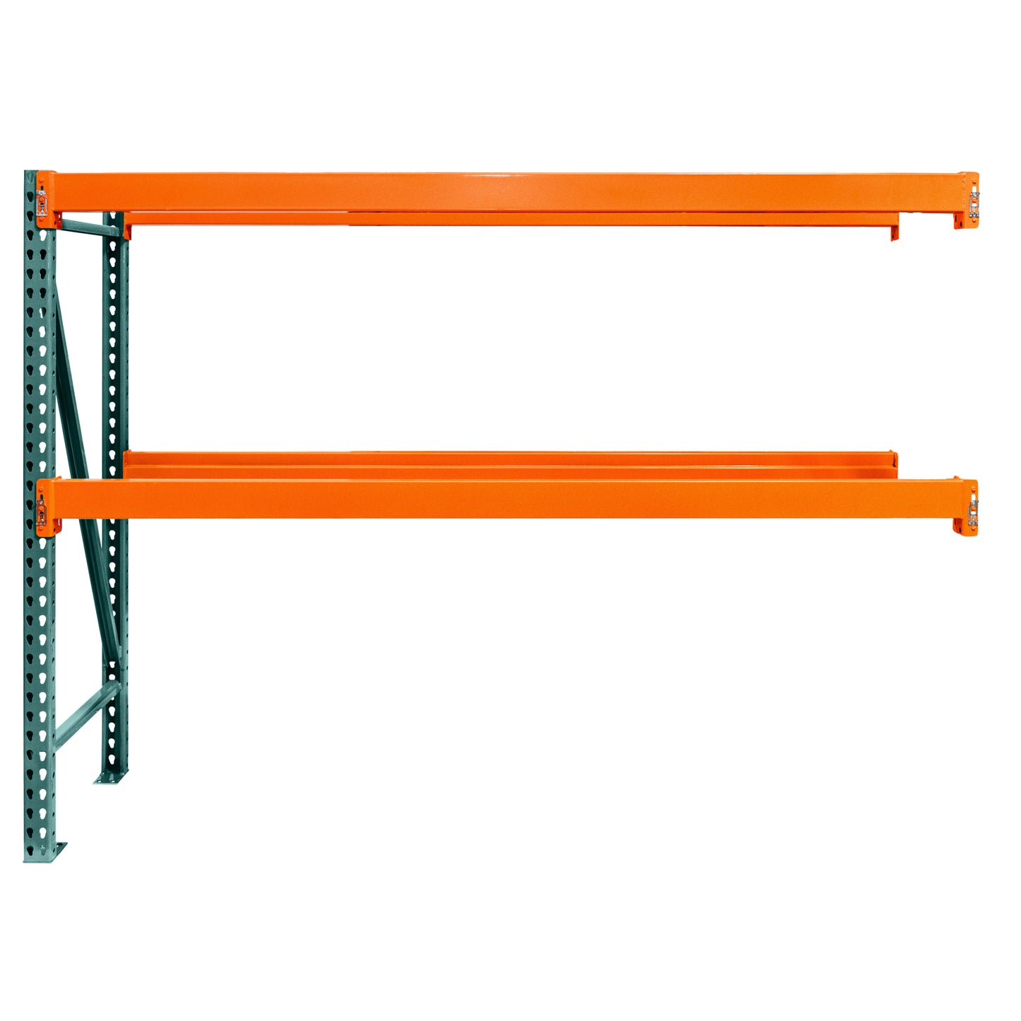 SPECIAL BUY 42"d x 120"h 2-Tier Teardrop Pallet Rack Add-On Units