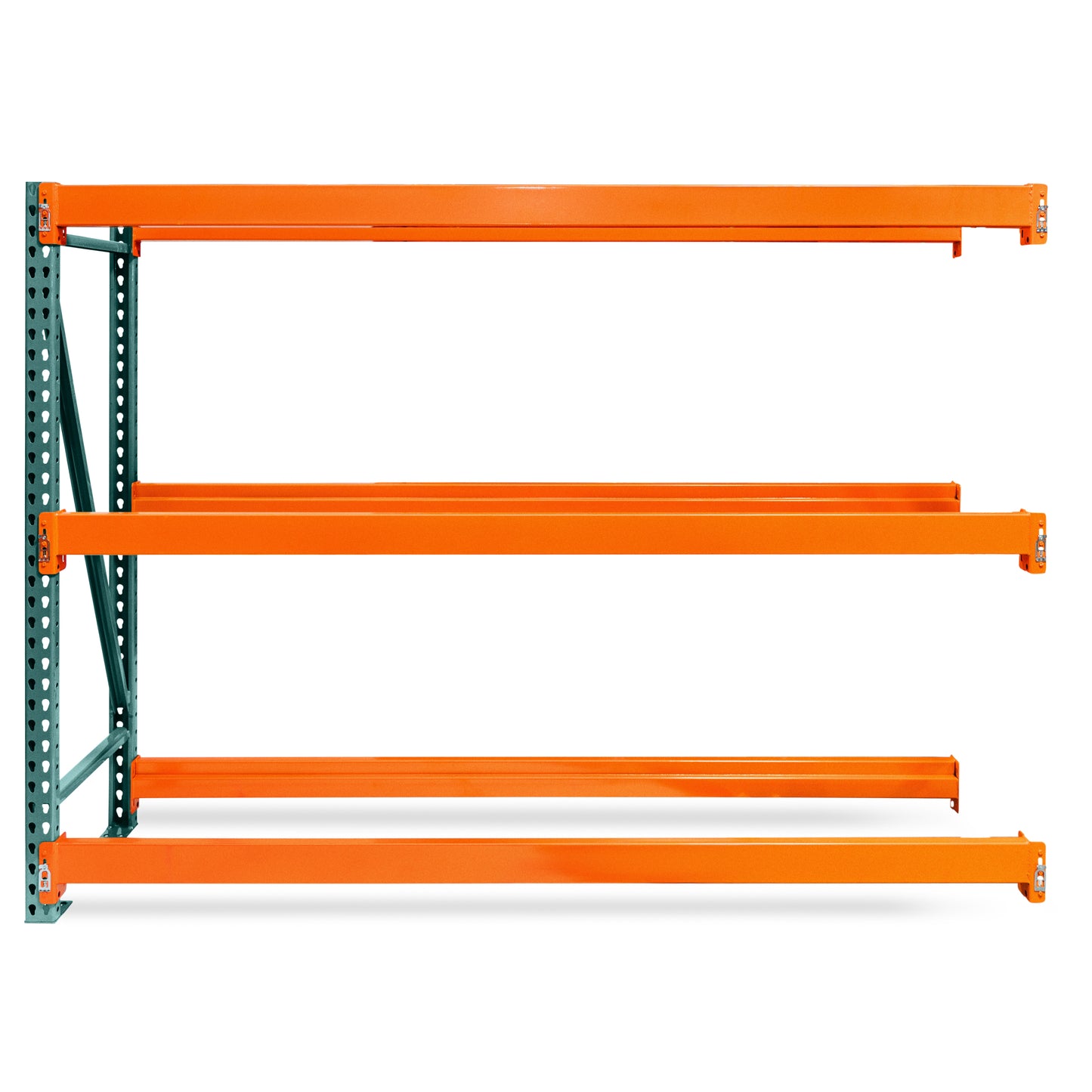 SPECIAL BUY 42"d x 144"h 3-Tier Teardrop Pallet Rack Add-On Units - Heavy Duty