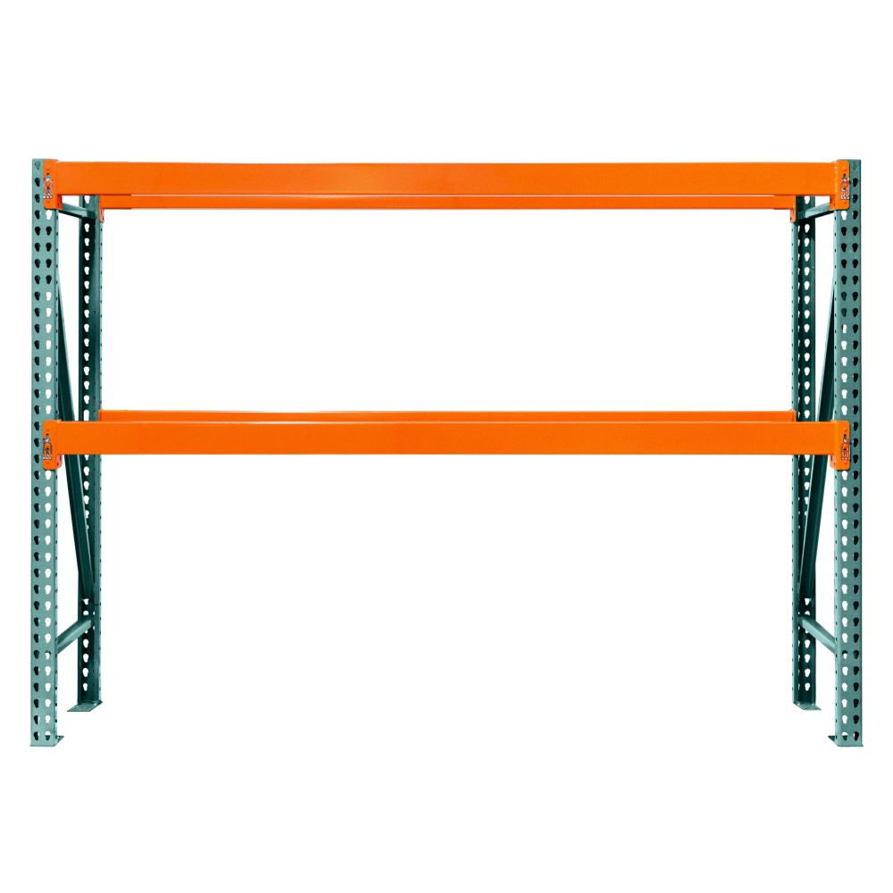 SPECIAL BUY 36"d x 96"h 2-Tier Teardrop Pallet Rack Starter Units