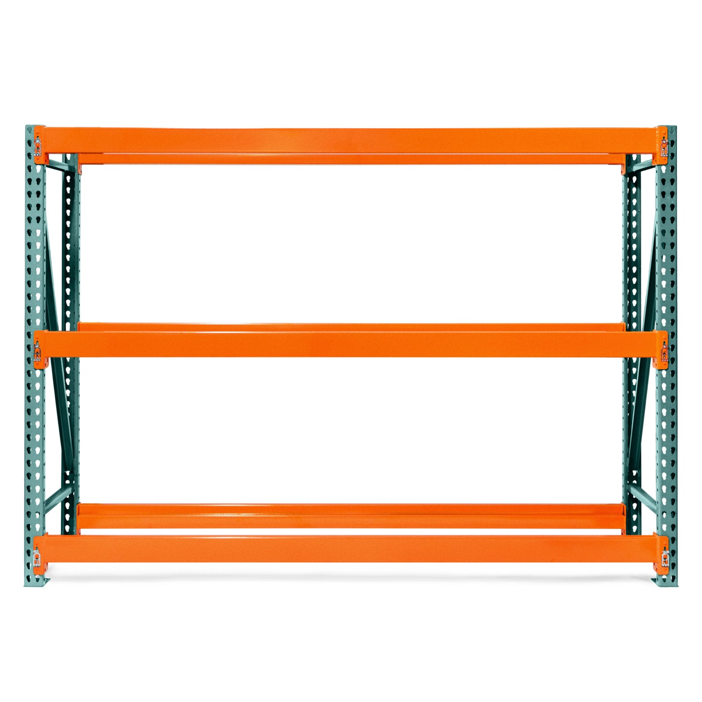 SPECIAL BUY 36"d x 144"h 3-Tier Teardrop Pallet Rack Starter Units - Standard Duty