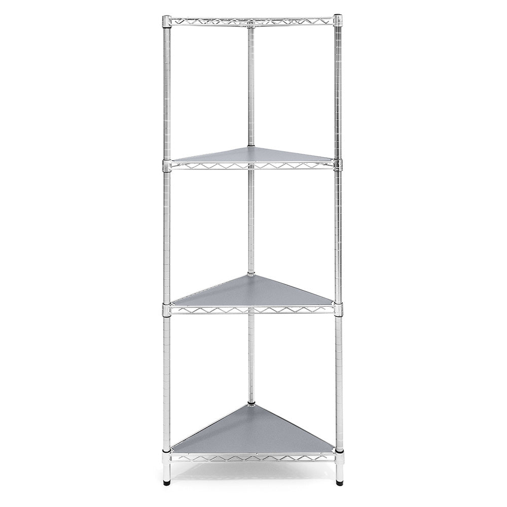 Triangle Plastic Wire Shelf Liners 2-Pack - Black, Gray, White