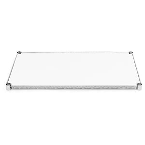 12"d Plastic Wire Shelf Liners - White