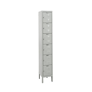 Hallowell Six-Tier 1-Wide Lockers - 12"w x 12"h