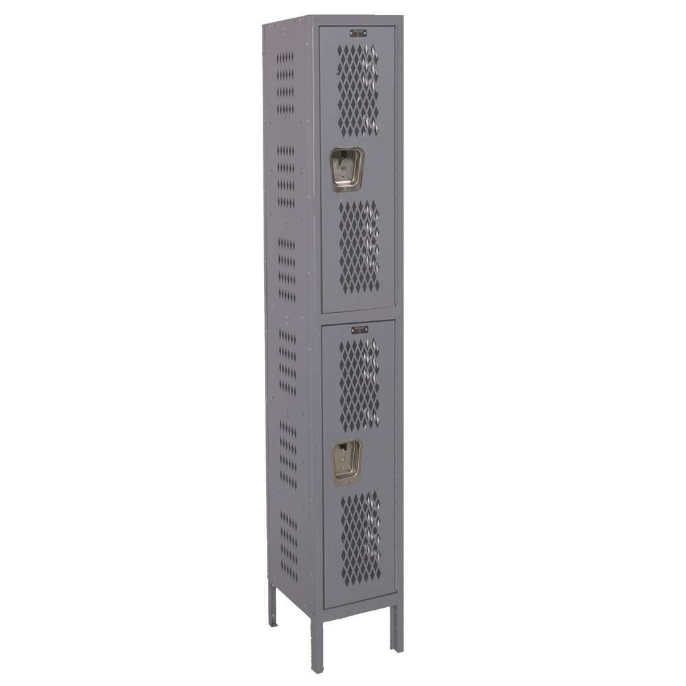 Double-Tier Heavy-Duty Ventilated Locker 1-Wide