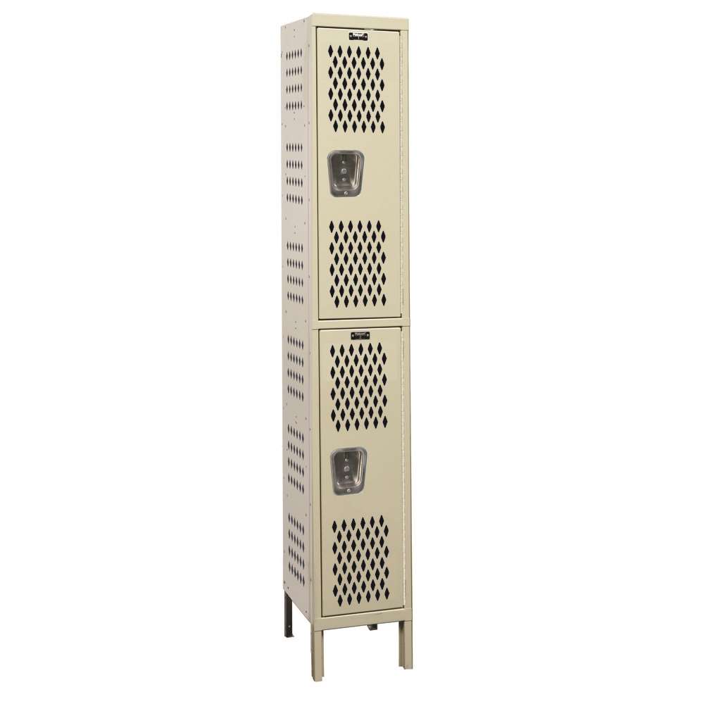 Double-Tier Heavy-Duty Ventilated Locker 1-Wide