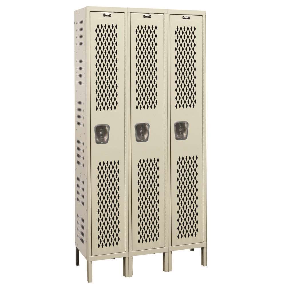 Single-Tier Heavy-Duty Ventilated Locker 3-Wide