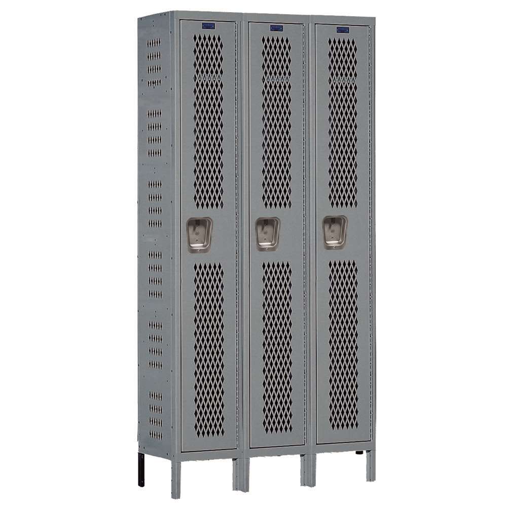 Single-Tier Heavy-Duty Ventilated Locker 3-Wide