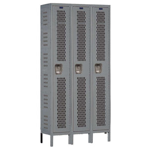 Single-Tier Heavy-Duty Ventilated Locker 3-Wide