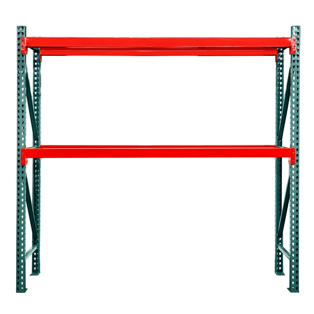 2-Tier Teardrop Pallet Rack Starter Units - 24"d x 72"h